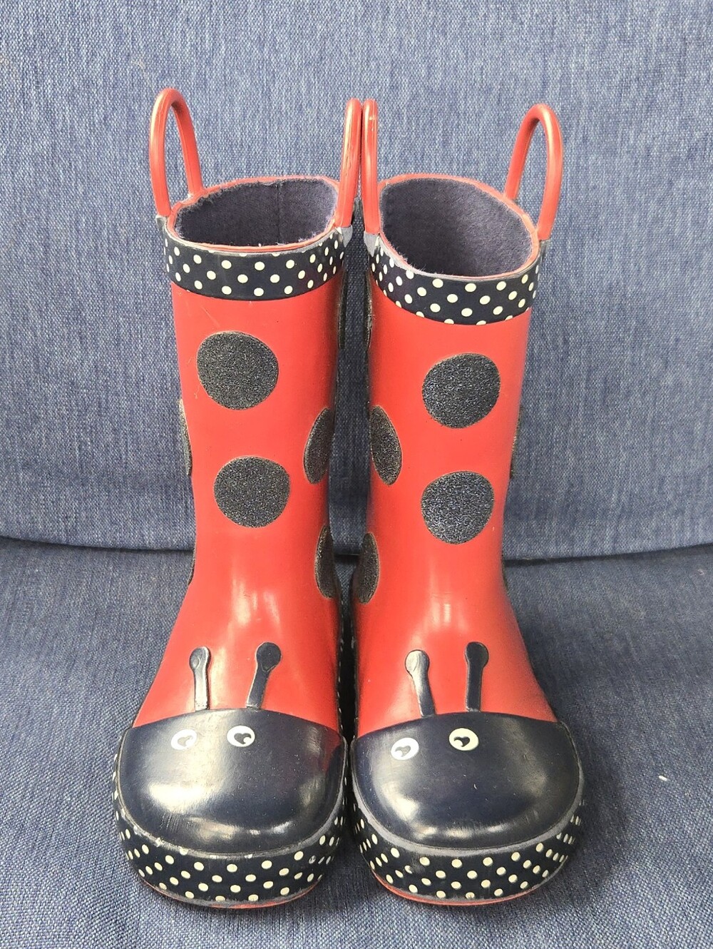 Toddler Red Ladybug Rain Boots